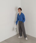 センタープレスベルト付ワイドパンツ《S Size Line》