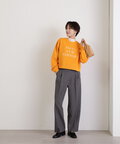 センタープレスベルト付ワイドパンツ《S Size Line》