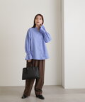 センタープレスベルト付ワイドパンツ《S Size Line》