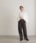 センタープレスベルト付ワイドパンツ《S Size Line》