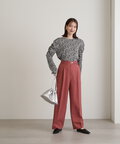 センタープレスベルト付ワイドパンツ《S Size Line》