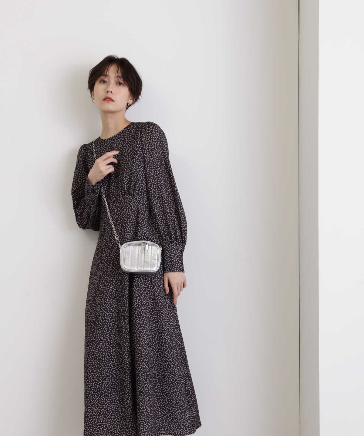 フラワープリントワンピース《S Size Line》