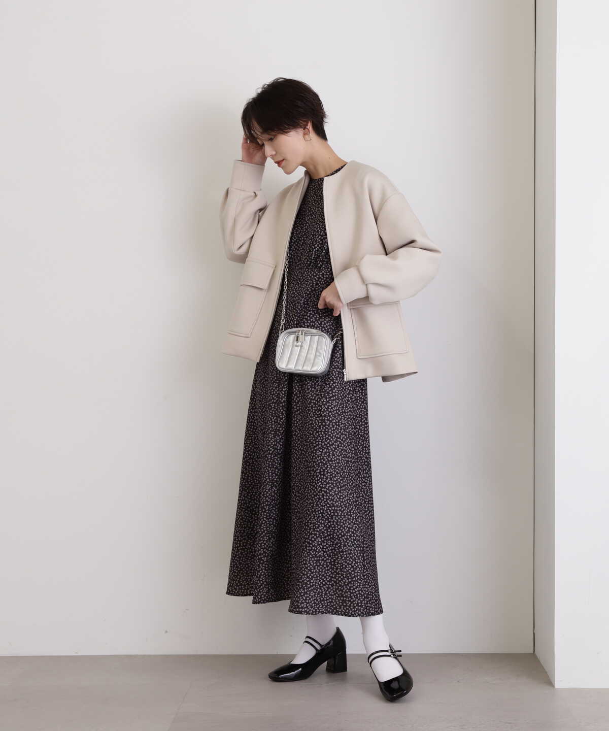 フラワープリントワンピース《S Size Line》