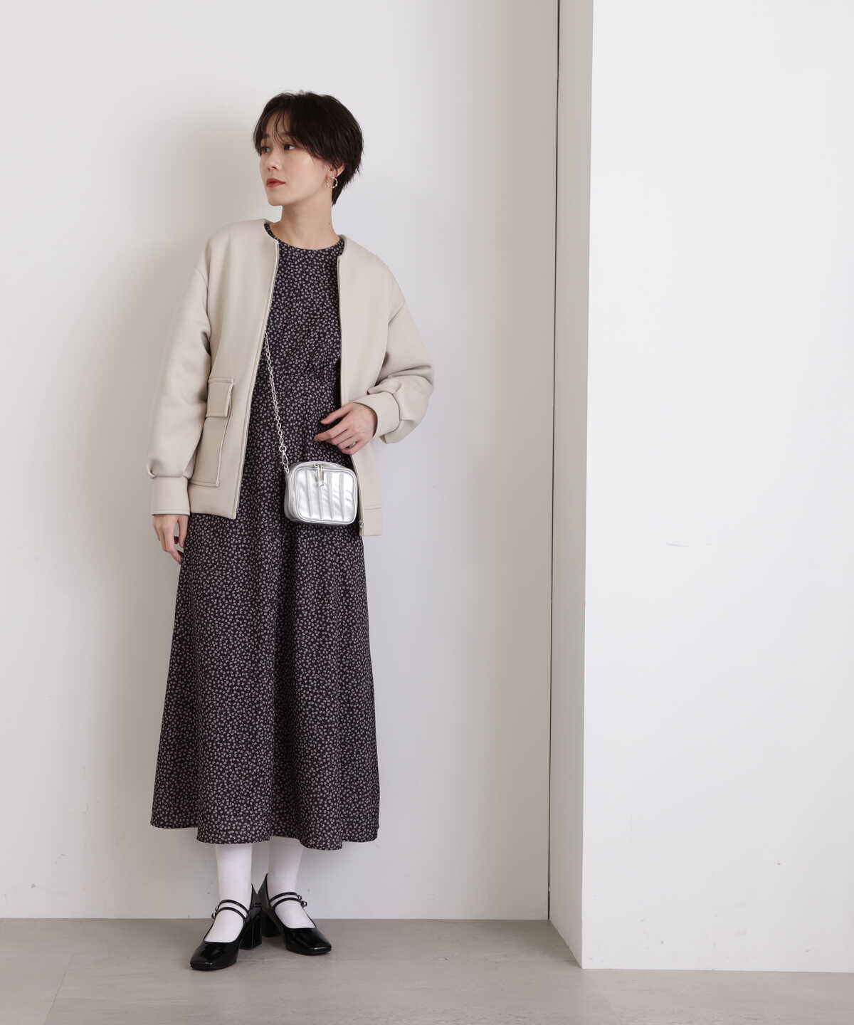 フラワープリントワンピース《S Size Line》