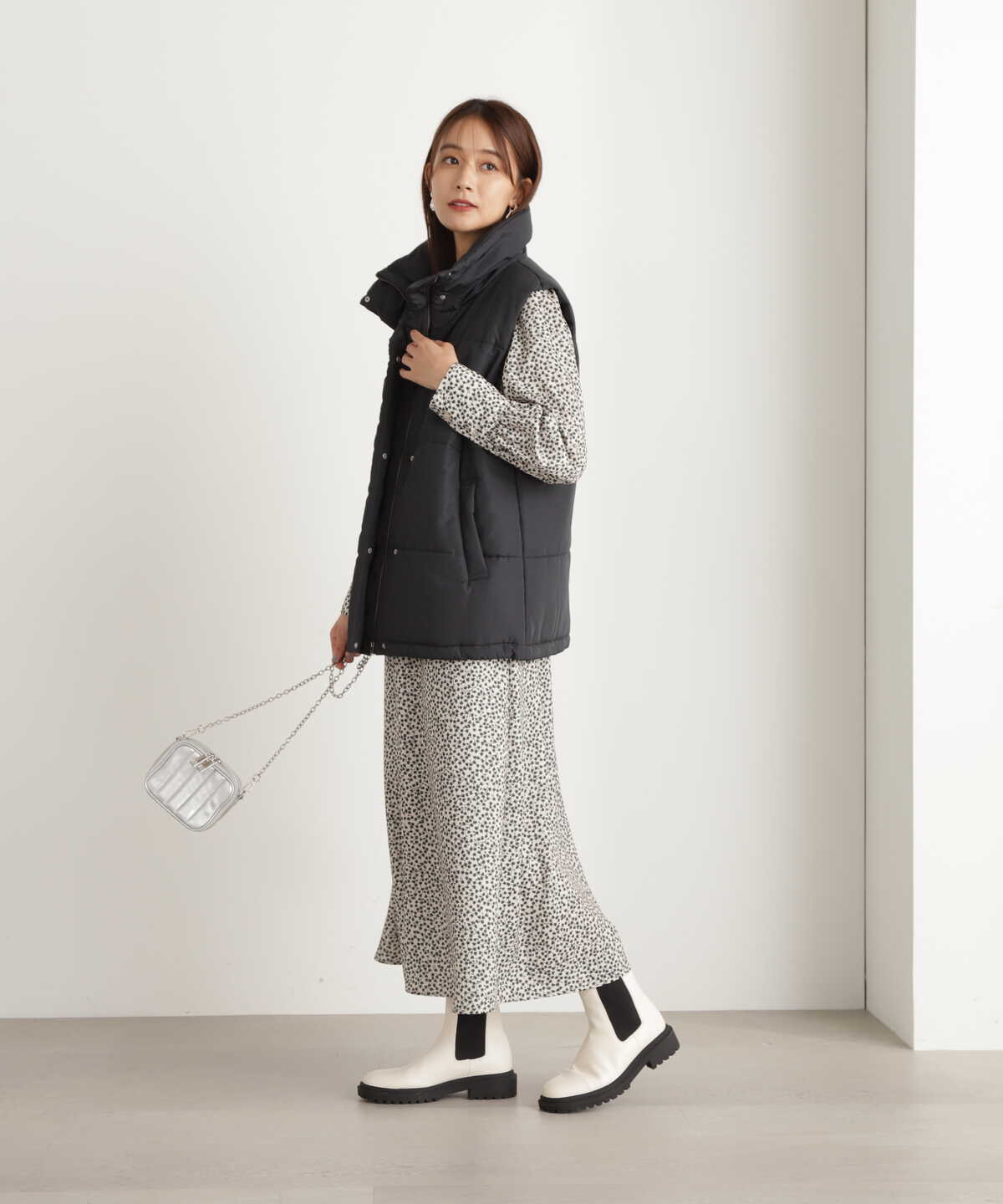フラワープリントワンピース《S Size Line》