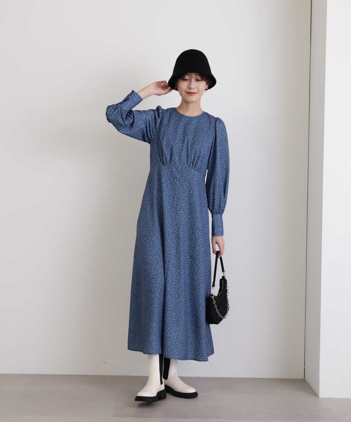 フラワープリントワンピース《S Size Line》