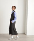 ツイードキーネックジャンパースカート《S Size Line》