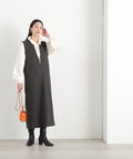 ツイードキーネックジャンパースカート《S Size Line》