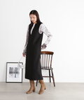 【松井愛莉さん着用】キーネックストレートジャンパースカート《S Size Line》