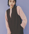 【松井愛莉さん着用】キーネックストレートジャンパースカート《S Size Line》