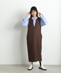 【松井愛莉さん着用】キーネックストレートジャンパースカート《S Size Line》