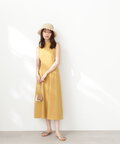 スタンドネックフレアワンピース《S Size Line》
