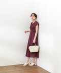 コットンボイルラッフルスクエアワンピース《S Size Line》