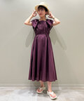 コットンボイルラッフルスクエアワンピース《S Size Line》
