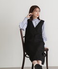 ライトツイードストレートジャンパースカート《S Size Line》