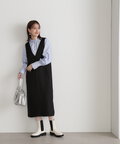 ライトツイードストレートジャンパースカート《S Size Line》