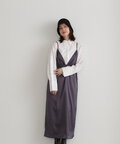サテンバルーンキャミワンピース