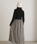 長袖リブニットドッキングワンピース《S Size Line》