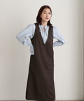 Vネックジャンパースカート《S Size Line》