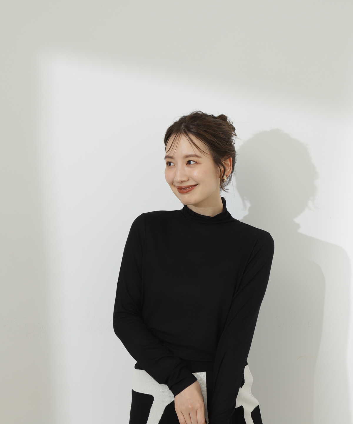 【松井愛莉さん着用】【川津明日香さん着用】ハイネックインナーカットソー