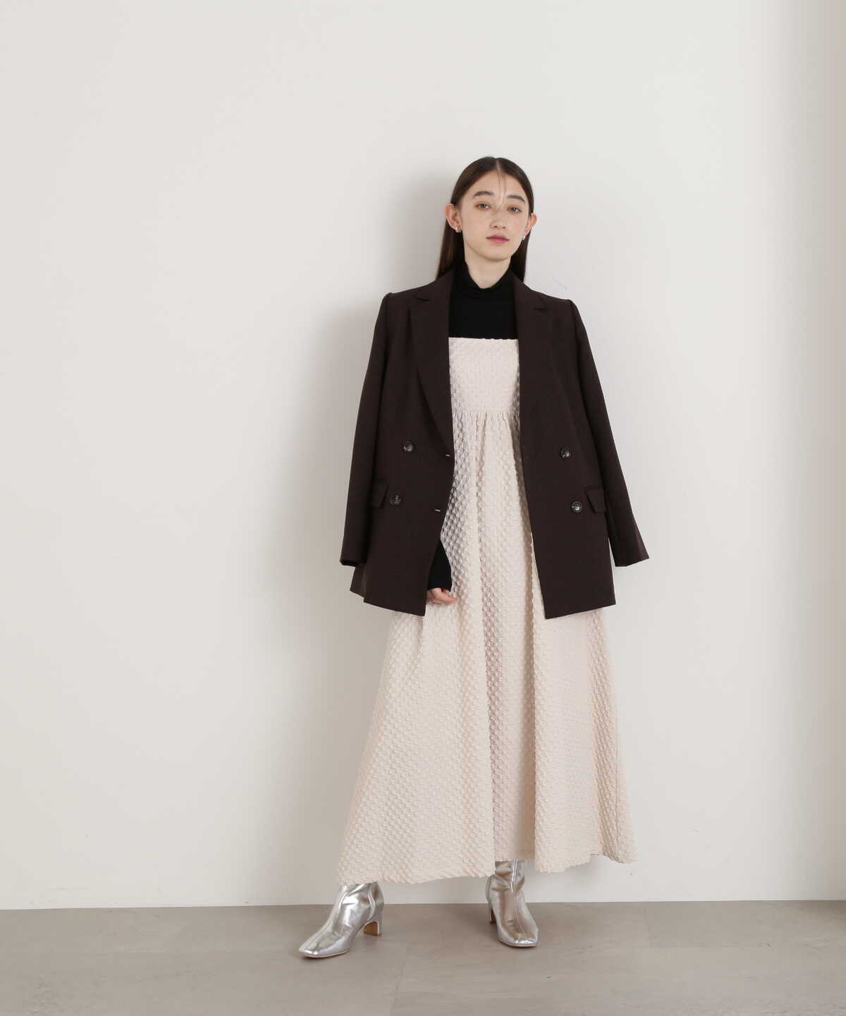 【松井愛莉さん着用】【川津明日香さん着用】ハイネックインナーカットソー
