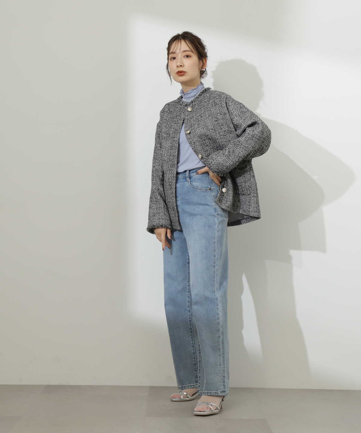 【松井愛莉さん着用】【川津明日香さん着用】ハイネックインナーカットソー