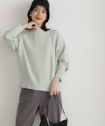 【松井愛莉さん着用】アンゴラ混ハイネックニット