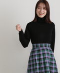 【松井愛莉さん着用】ウールベーシックスムースタートルネックニット