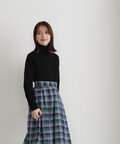【松井愛莉さん着用】ウールベーシックスムースタートルネックニット