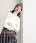 【松井愛莉さん着用】ウールベーシックスムースタートルネックニット