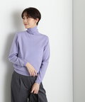 【松井愛莉さん着用】ウールベーシックスムースタートルネックニット