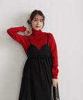 【松井愛莉さん着用】ウールベーシックスムースタートルネックニット
