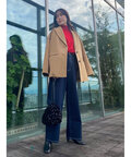 【松井愛莉さん着用】ウールベーシックスムースタートルネックニット