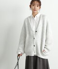 【松井愛莉さん着用】モヘヤ混シャギーニットカーディガン《S Size Line》