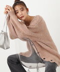 【松井愛莉さん着用】モヘヤ混シャギーニットカーディガン《S Size Line》