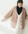 【松井愛莉さん着用】モヘヤ混シャギーニットカーディガン《S Size Line》