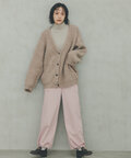 【松井愛莉さん着用】モヘヤ混シャギーニットカーディガン《S Size Line》