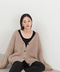 【松井愛莉さん着用】モヘヤ混シャギーニットカーディガン《S Size Line》