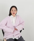 【松井愛莉さん着用】モヘヤ混シャギーニットカーディガン《S Size Line》