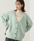 【松井愛莉さん着用】モヘヤ混シャギーニットカーディガン《S Size Line》