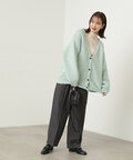 【松井愛莉さん着用】モヘヤ混シャギーニットカーディガン《S Size Line》