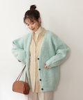 【松井愛莉さん着用】モヘヤ混シャギーニットカーディガン《S Size Line》