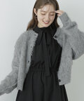 【稲垣莉生さん着用】【松井愛莉さん着用】クルーネックフェザーカーディガン