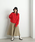 【稲垣莉生さん着用】【松井愛莉さん着用】クルーネックフェザーカーディガン