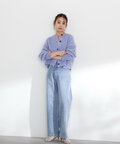 【稲垣莉生さん着用】【松井愛莉さん着用】クルーネックフェザーカーディガン