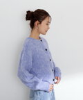 【稲垣莉生さん着用】【松井愛莉さん着用】クルーネックフェザーカーディガン