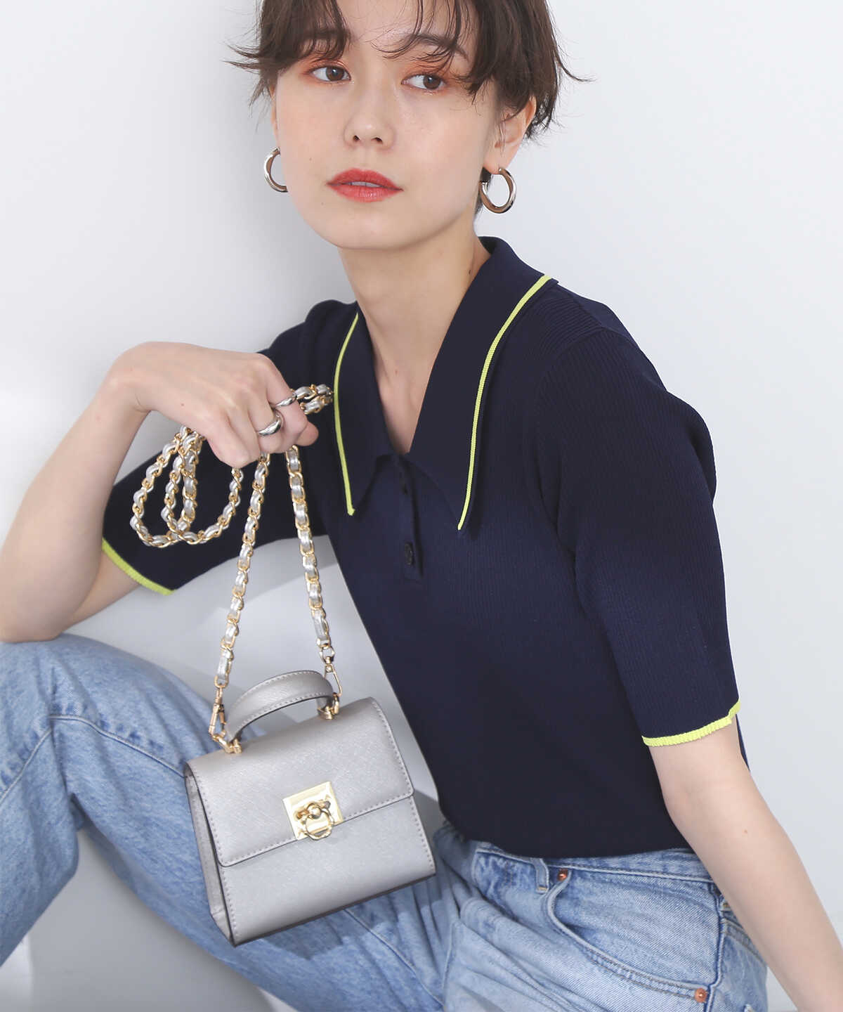 【花山瑞貴さん着用】チェーンミニショルダーバッグ