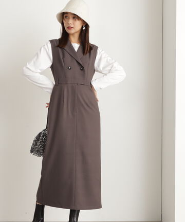 【松井愛莉さん着用】テーラーカラージャンパースカート