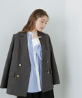 【松井愛莉さん着用】ダブルブレストテーラードジャケット《S Size Line》《WEB限定商品》