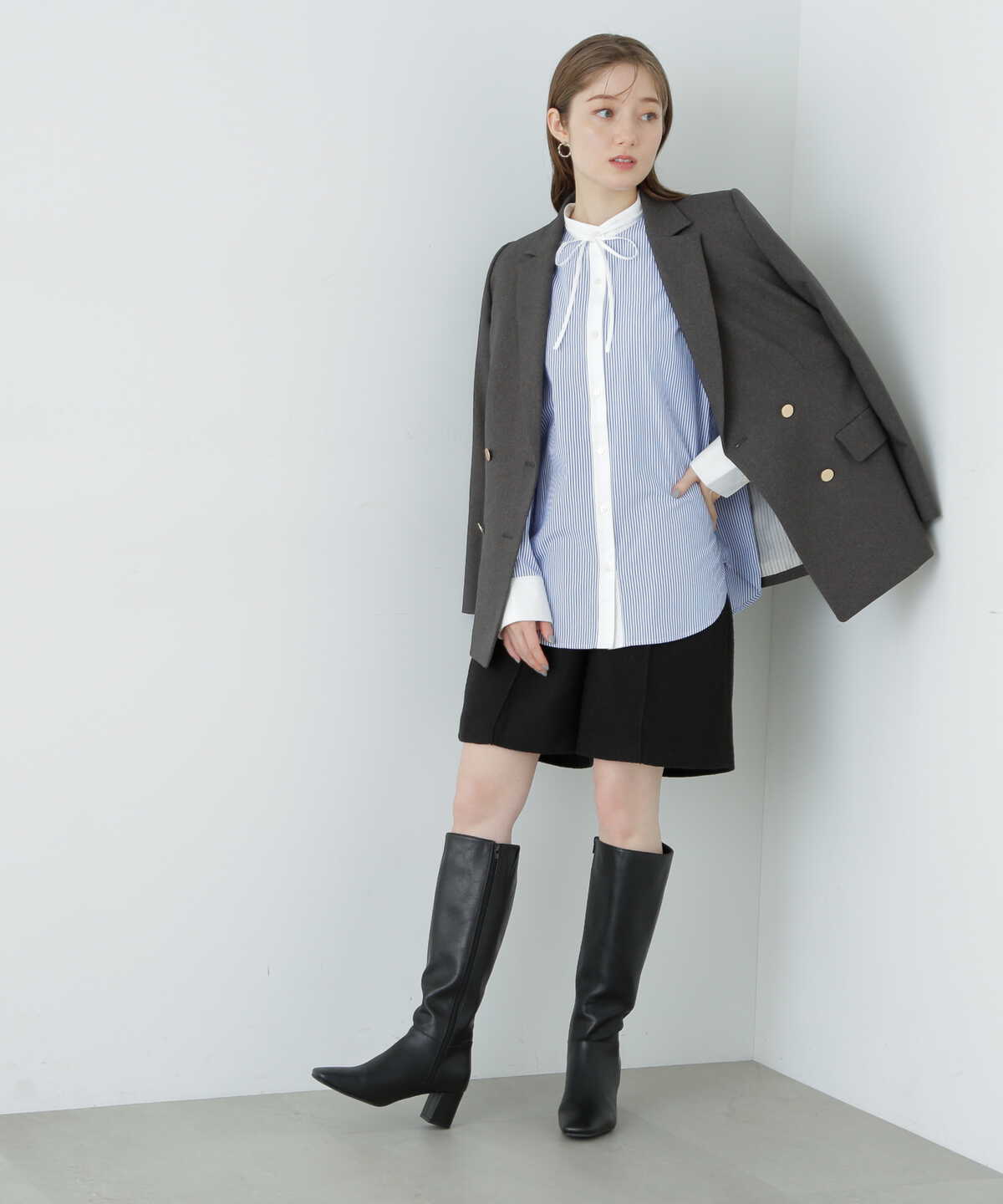 【松井愛莉さん着用】ダブルブレストテーラードジャケット《S Size Line》《WEB限定商品》